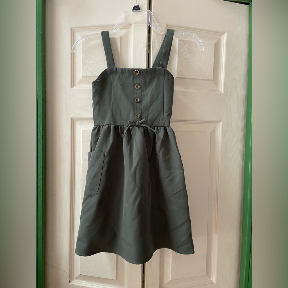 Love Cameron Olive Green Dress